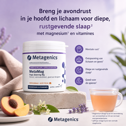 Metagenics MetaMag Manesium & Vitamines Perzik 45 porties
